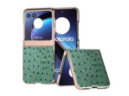 Capa Para Celular Em Couro Com Nano Revestimento E Textura De Avestruz