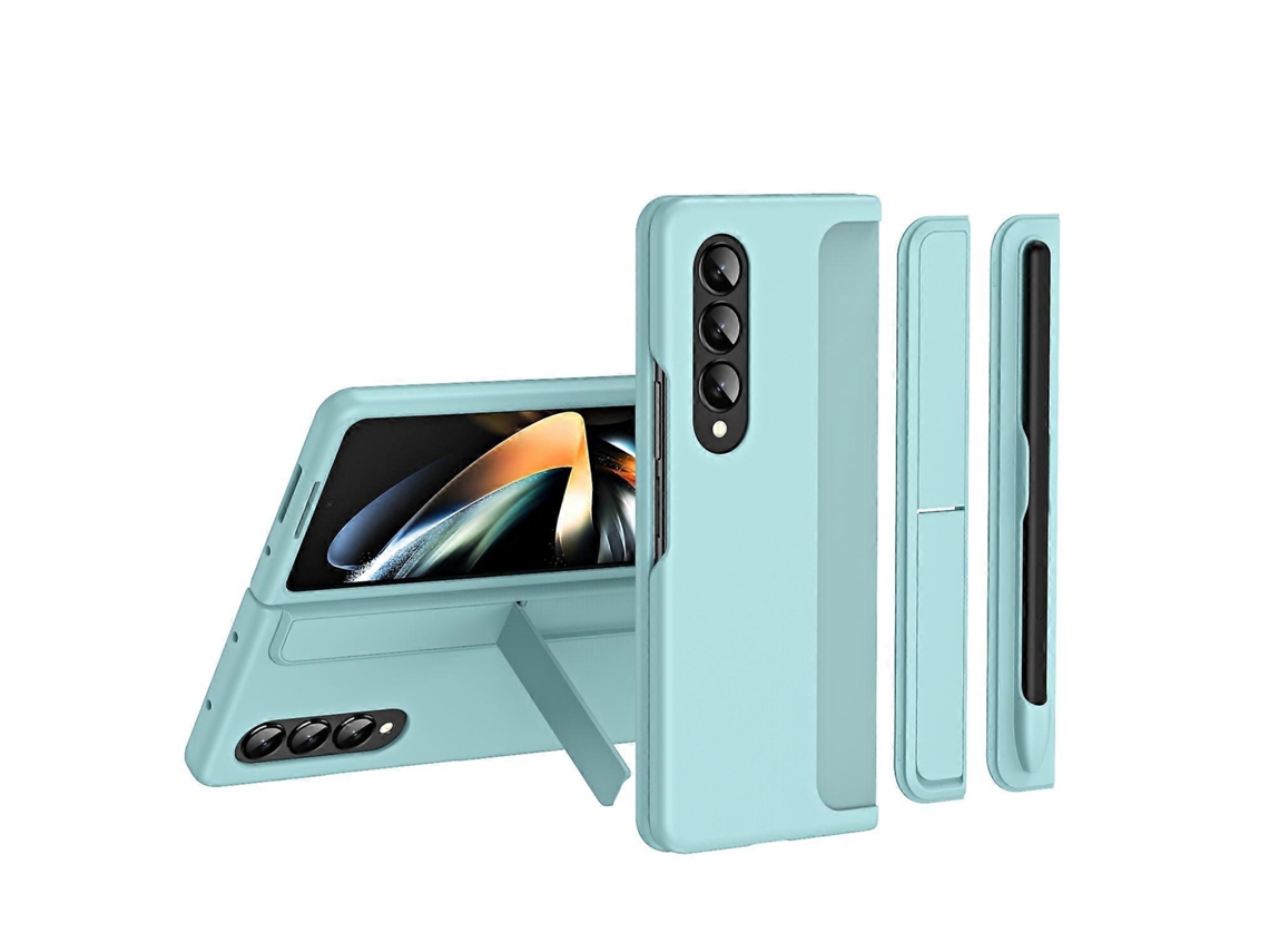 Capa Para Celular Samsung Galaxy Z Fold3 5g 2 Em 1 Com Suporte Destacável Para Caneta.