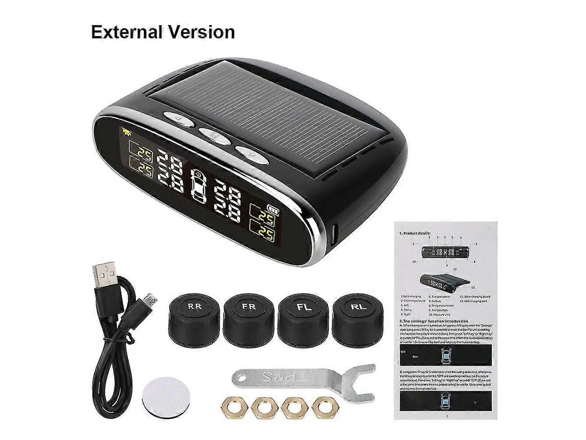 Sistema Inteligente De Alerta De Temperatura Com 4 Sensores Internos/externos, Alimentação Solar E Monitoramento De Pressão Dos Pneus (tpms).