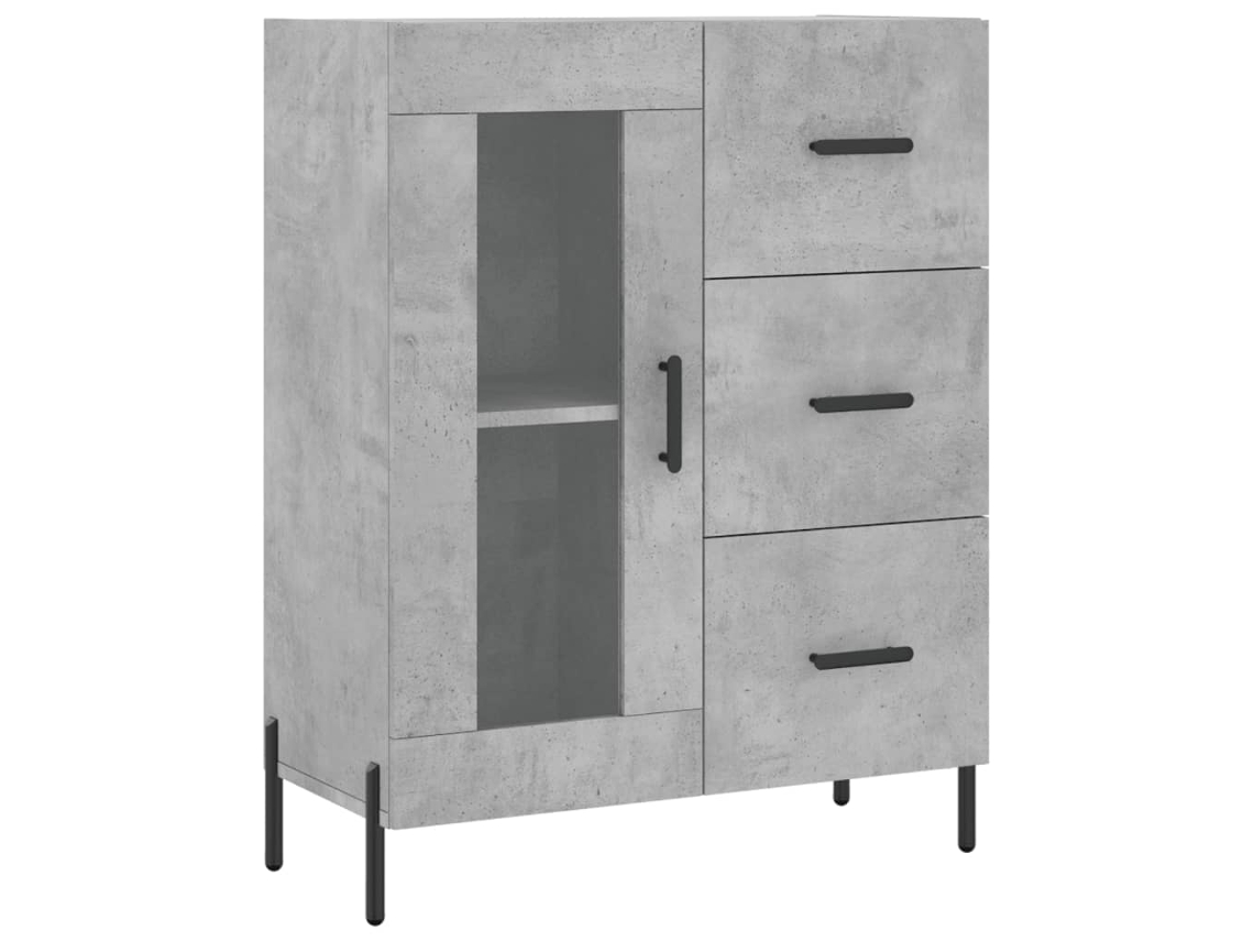 Sideboard, Sideboards Vidaxl Cinzeto Madeira Processada (n/a)