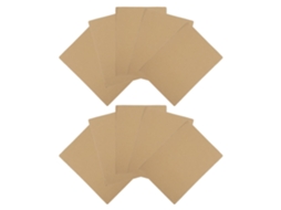 10 Folhas de Papelão Ondulado Cáqui para Artesanato e Projetos GOKOCO