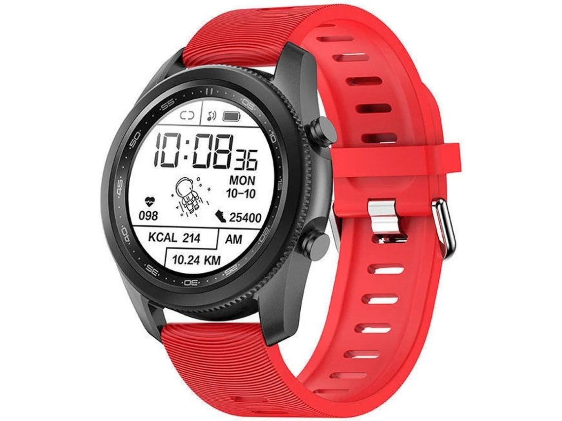 Smartwatch Monitor De Pressão Arterial Suporte A Rastreador De Fitness Oxímetro Monitor De Freqüência Cardíaca Ip68 À Prova De Água Yizhood (vermelho)