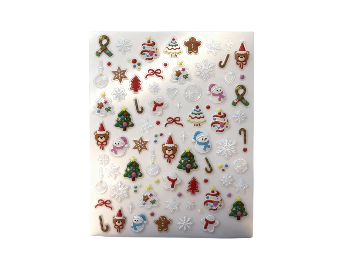 Adesivos Decorativos Unhas Natal Worten