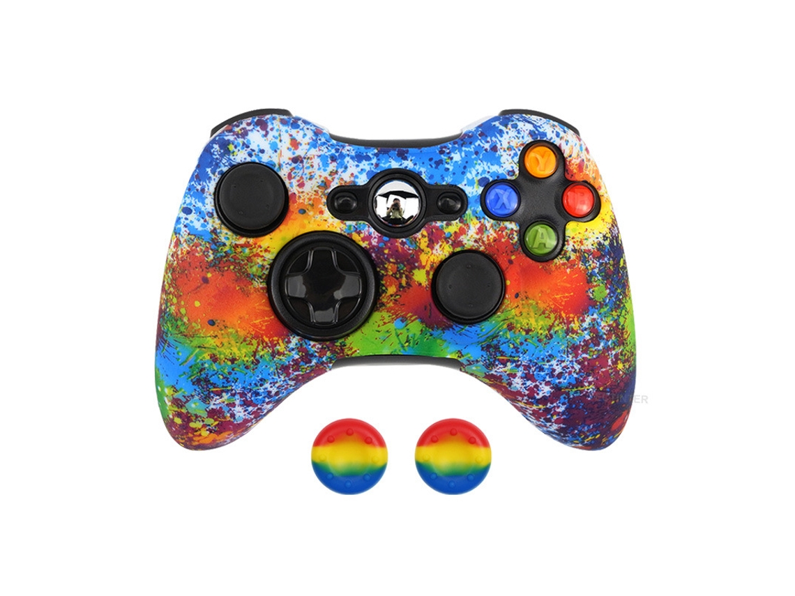 Capa Comando Para Xbox360, Capa Protetora De Silicone Antiderrapante Com Botão De Polegar Cuich