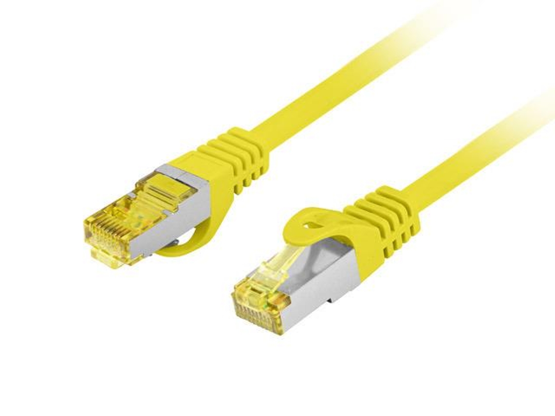 Cabo De Conexão Lanberg Ftp Cat.6a 1m Lszh Cu Fluke Passado Para Computador De Internet