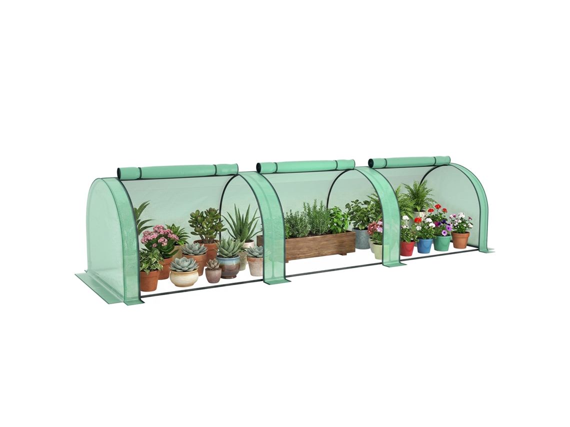Cama Elevada de Jardim BTFORUS em HDPE, floreira redonda φ123x21 cm marrom