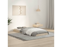 Vidaxl Estrutura De Cama De Solteiro Pequena 75x190 Cm Pinho Maciço