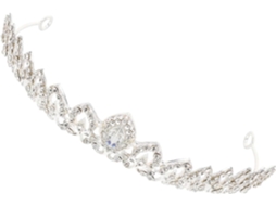 Tiara de casamento para celebrações e apresentações na Liga Prata.