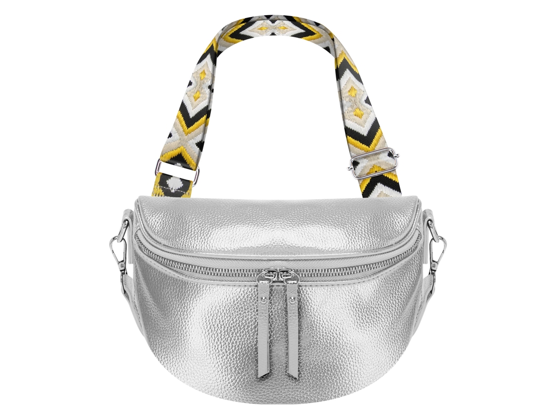 Bolsa De Cinto Crossbody Com Padrão Geométrico