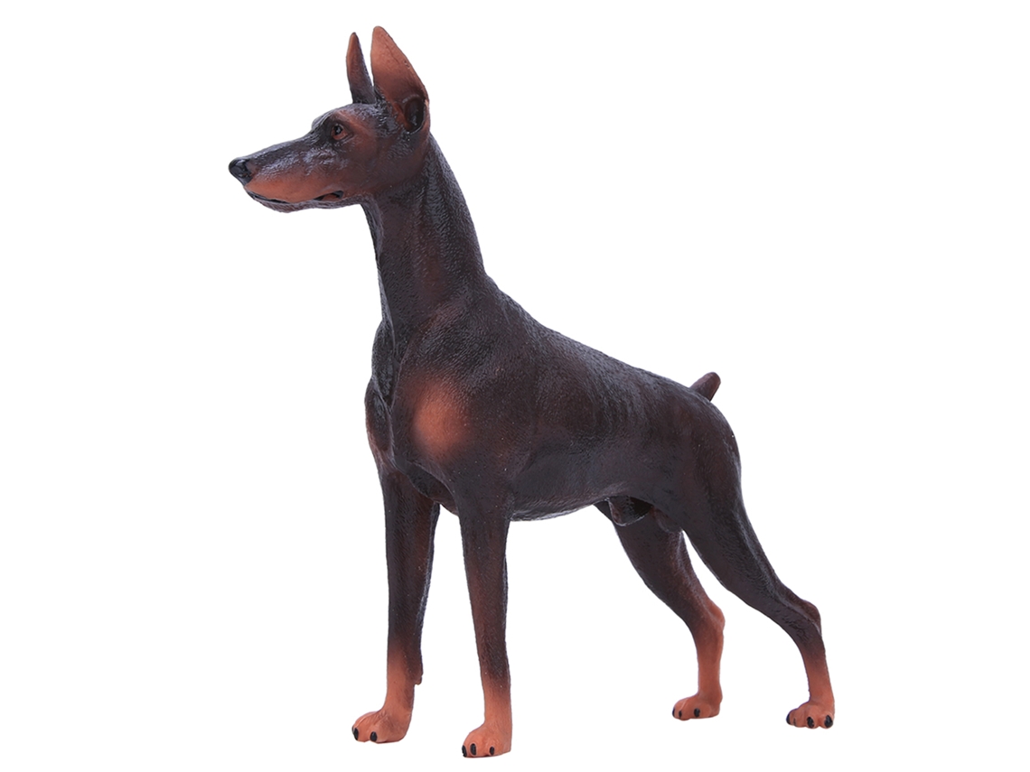 Primerox modelo de Cachorro Realista Brinquedo Educativo Plástico Marrom Presente para Crianças 3+