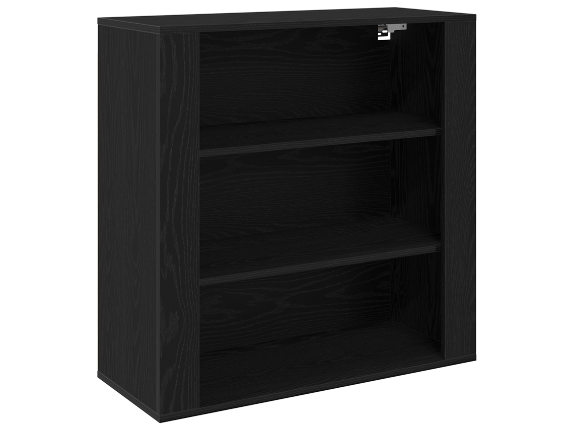 Conjunto 1 Armário De Parede Vidaxl Preto Derivados De Madeira (80 X 33 X 80 Cm)