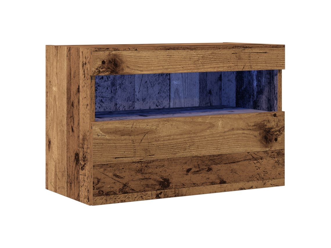 Conjunto 1 Gabinete Para Tv Vidaxl Castanho Derivados De Madeira (60 X 30 X 40 Cm)