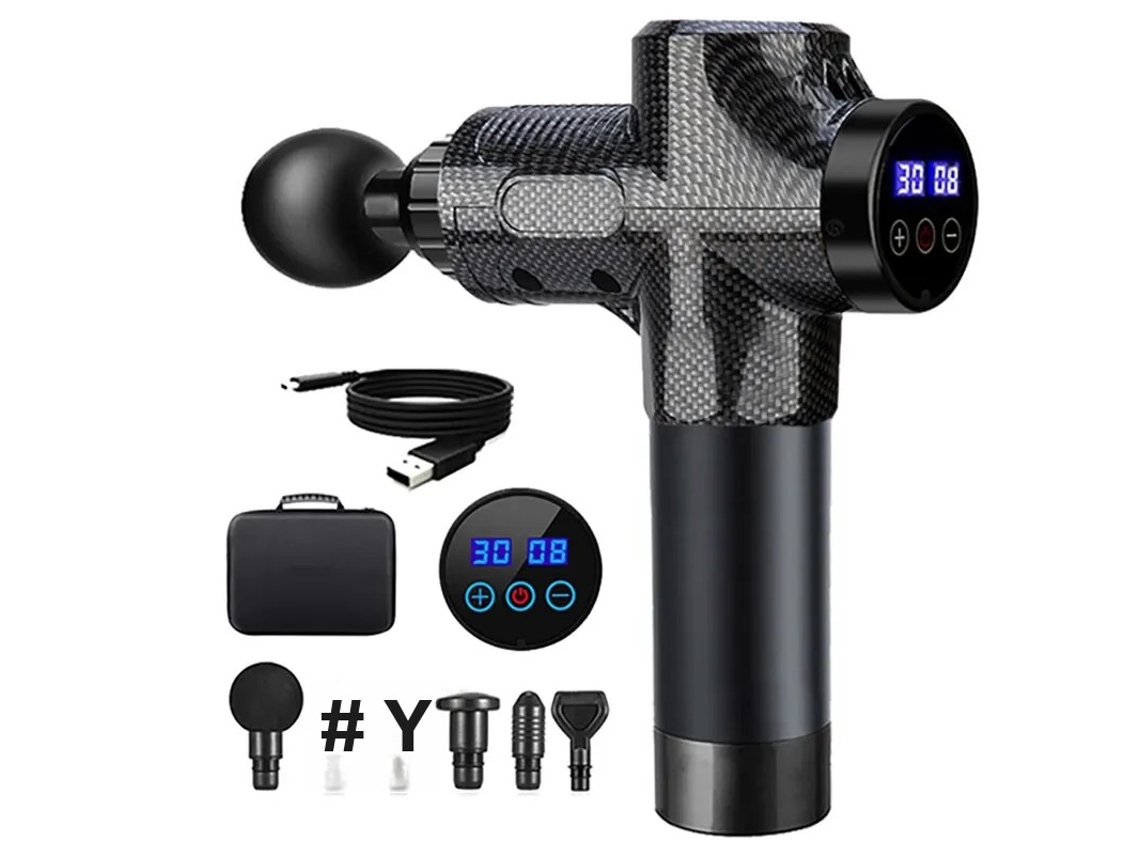 Massageador Facial Portátil com Pistola de Massagem para Tecidos Profundos MDUG