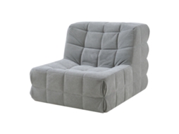 Cadeira De Chão Koskyvn Têxtil 75x90x100 Cm Cinzento [EN.CASA]