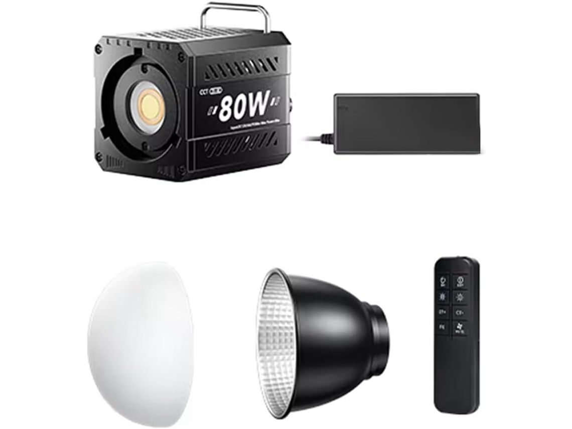 Luz Led Cob de 80w, Dimerizável, 2500 6500k, para Fotografia e Vídeo. SFUSHOS