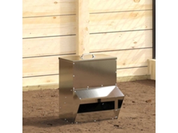 Vidaxl Comedouro Para Galinha Prateado 20 X 25 X 35 Cm Aço Galvanizado