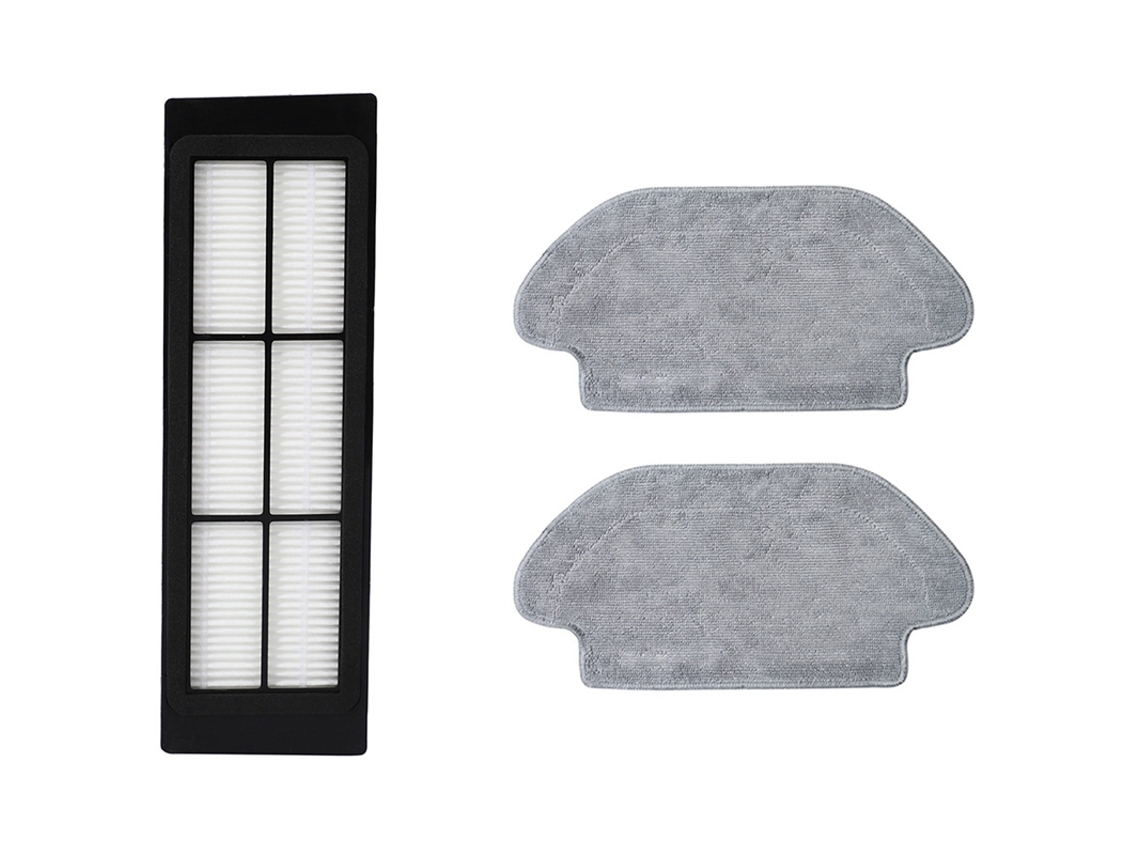 1pc à prova dwaterproof água lavável filtro hepa para xiaomi aspirador de pó 1 com 2 peças robô aspirador mop pano pano limpeza pano