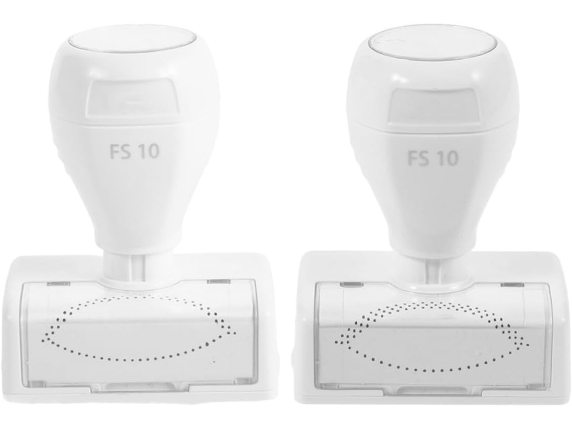 2 Pièces Tampon À Cils Réutilisable En Plastique Blanc