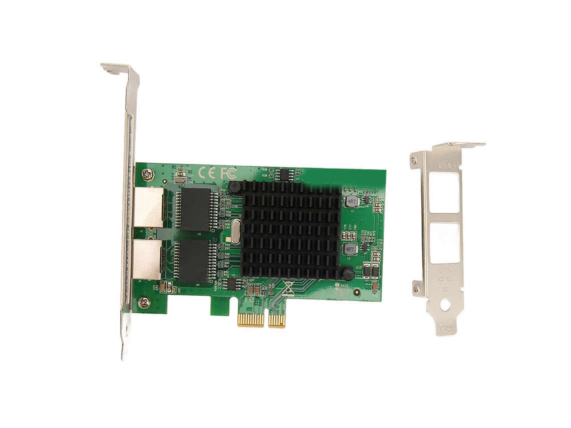 Placa De Rede Gigabit Pcie De Duas Portas Com Chip 82576 Para Workstation De Desktop E Servidor