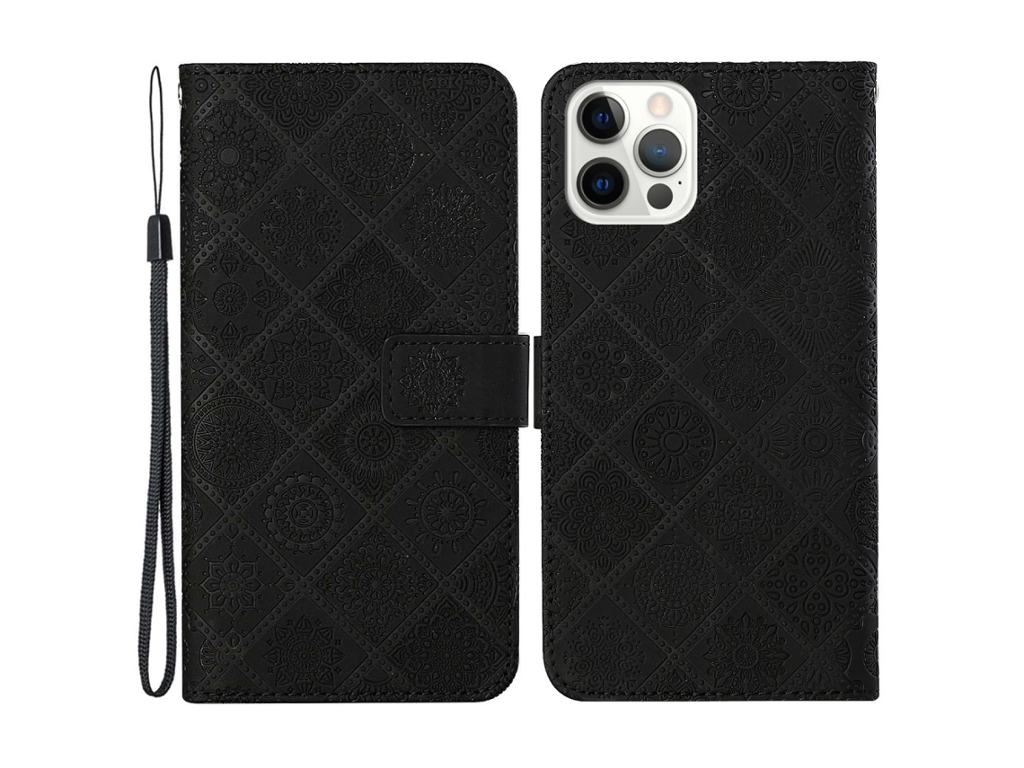 Capa Para Iphone 15 Pro Max Pele Sintética Anti-choque Preto