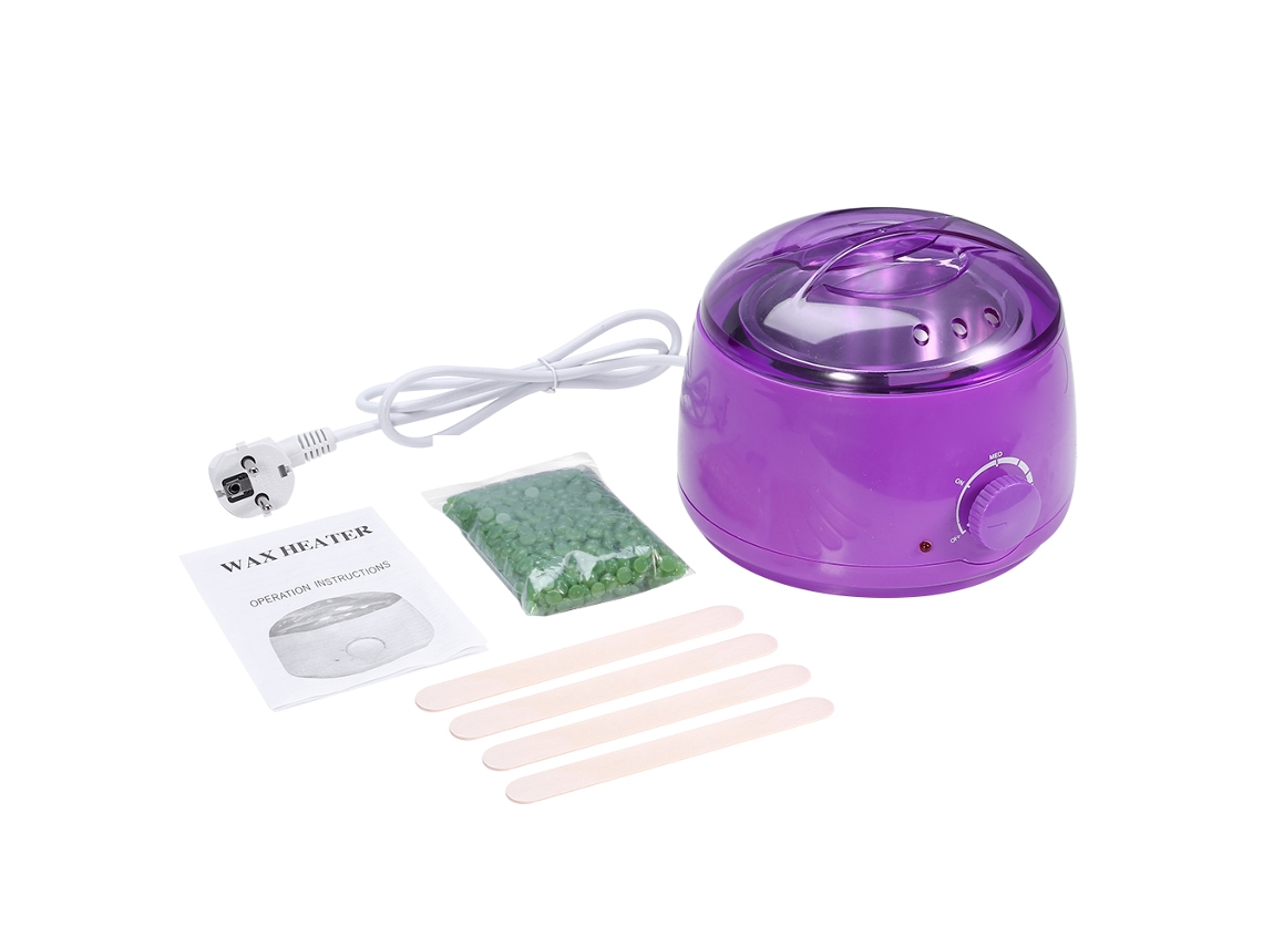 Kit De Máquina De Cera Depilatória Beauty Body Com Aquecedor E Cera Aloe Para Remoção De Cabelo