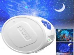 Lurelia Projetor Galáxia Com Coluna Bluetooth, Usb, Led, Céu Estrelado, Som Integrado, Para Quarto