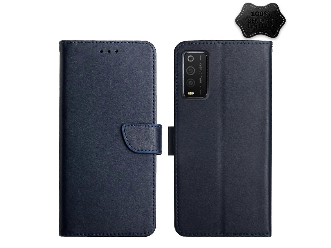 Capa De Couro Flip À Prova De Impressões Digitais Para Tcl 205