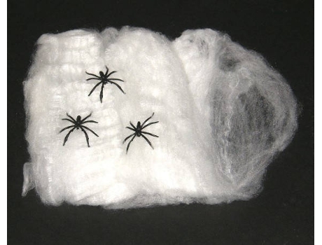 Acessório  Teia de Aranha (Com 3 Aranhas)