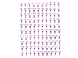 100 Pinças De Pastel De Gato Bonito Cartoons Força Forte Clip De Papel Metal Para Escritório Roxo
