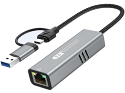 Adaptador Gigabit Ethernet Usb 5 Ghz para Computador Desktop, Servidor e Placa de Rede para Jogos com Duas Portas. SFUSHOS