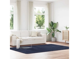 Vidaxl Tapete Shaggy De Pelo Alto Navarra 200x290 Cm Azul-marinho