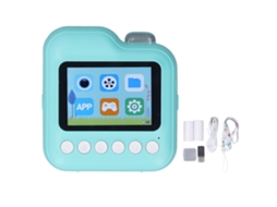 Primerox câmera Digital Infantil com Impressora Portátil Hd Mini Printer Instantânea Azul
