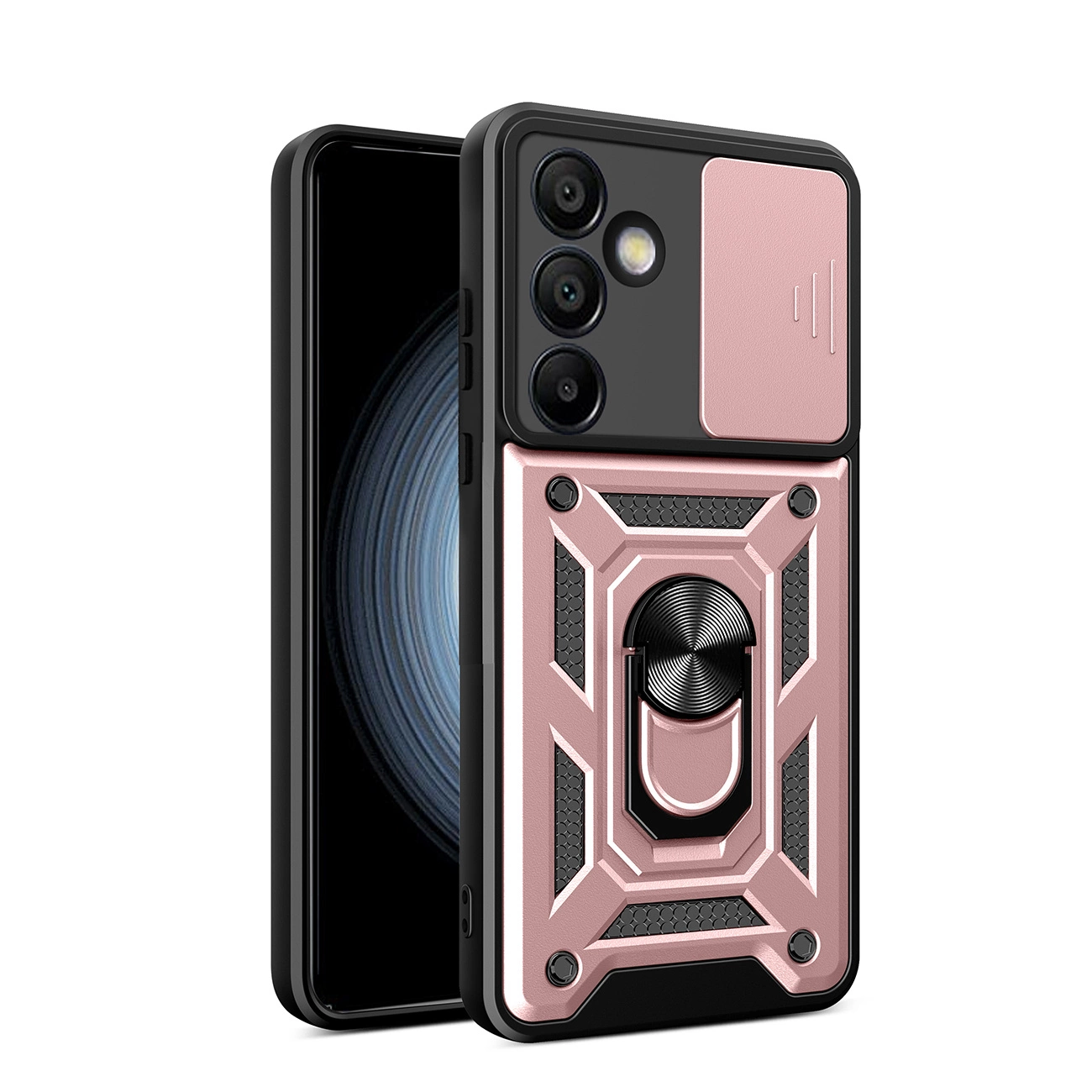 Capa Híbrida Hurtel Armor Para Samsung Galaxy A36 Com Suporte E Proteção Frontal