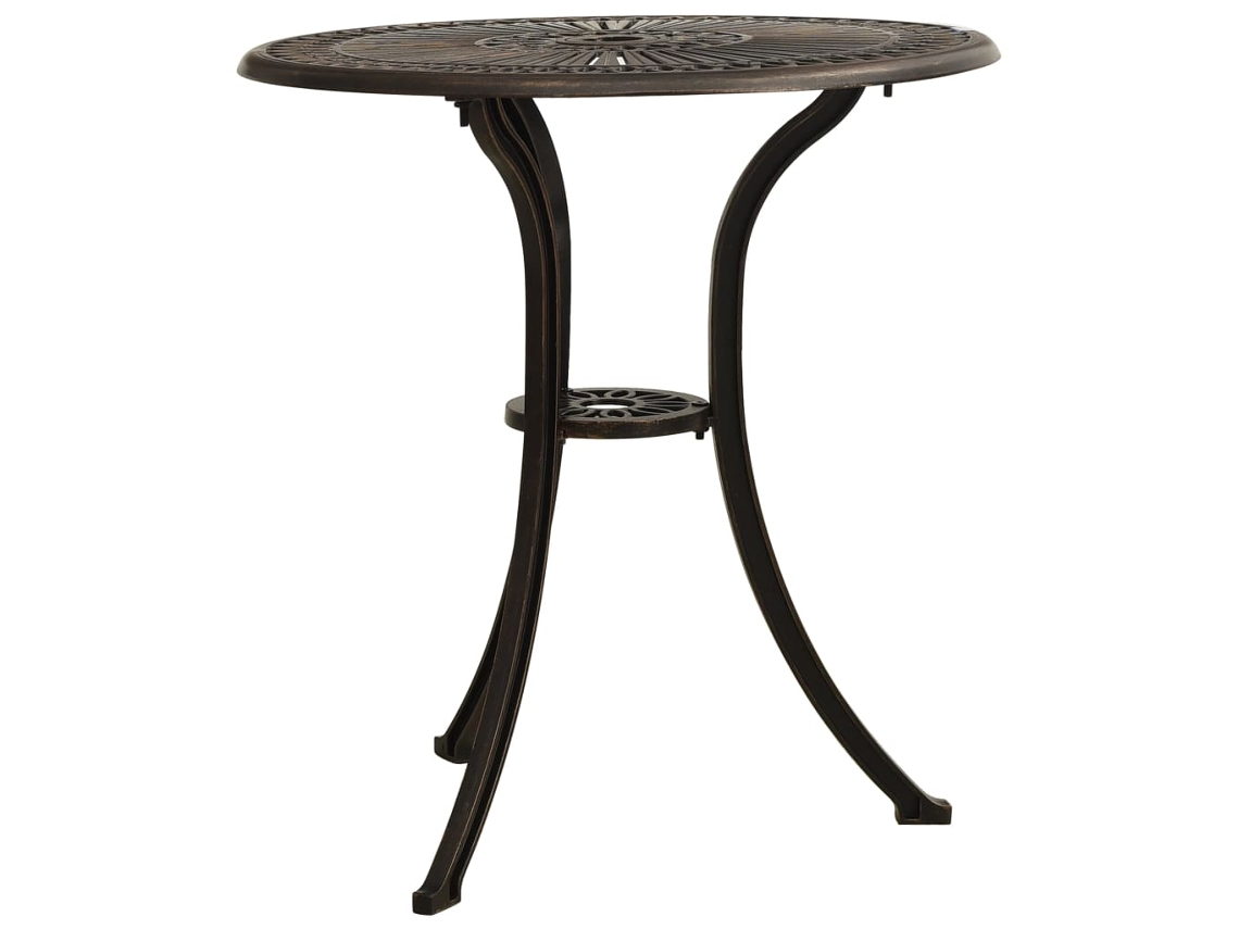 Maison Exclusive - Mesa De Jardim 62x62x65 Cm Alumínio Fundido Bronze