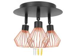 Luminário de Teto 3 Luzes G9 Preto Mate Giratório Multidirecional Cozinha Hallway 85 265v S/MARCA