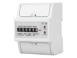Medidor elétrico de trilho DIN 220V, medidor elétrico digital monofásico com 2 fios e 4 pinos, medidor elétrico XTM75S U em kWh Brilvibera