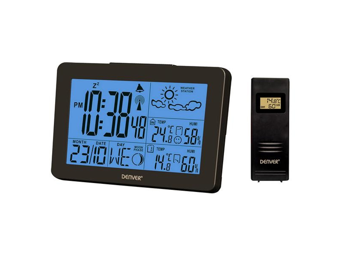 Estação Meteorológica Multifunções DENVER Ws-530 Preto
