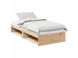 Day Bed, Day Beds Vidaxl Marrom Madeira De Pinho (90 X 200 Cm)