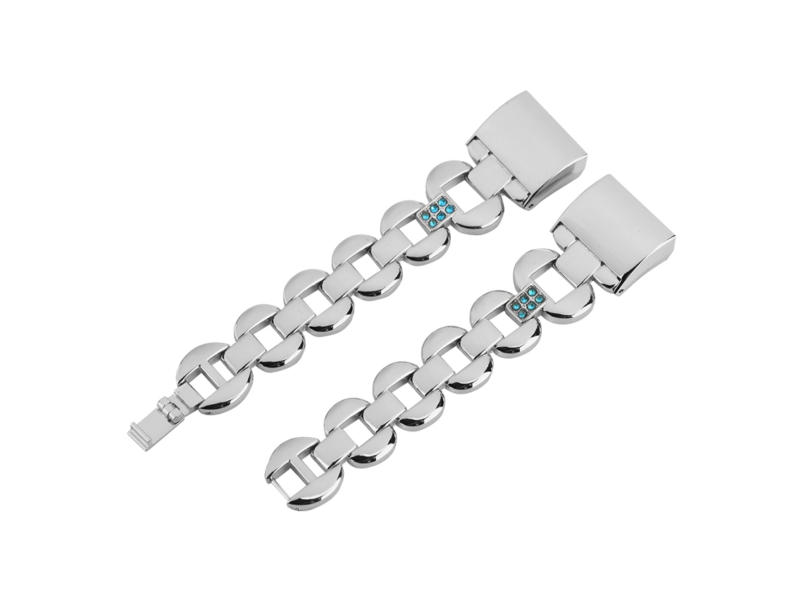 Pulseira de Relógio EOOCOO (substituição para Pulseira de Metal Fitbit Charge2 com Diamantes)