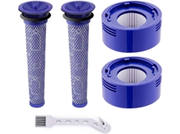 Filtros Dyson V7/v8, Pré-filtros, Pós-filtros Com Kit Limpeza.