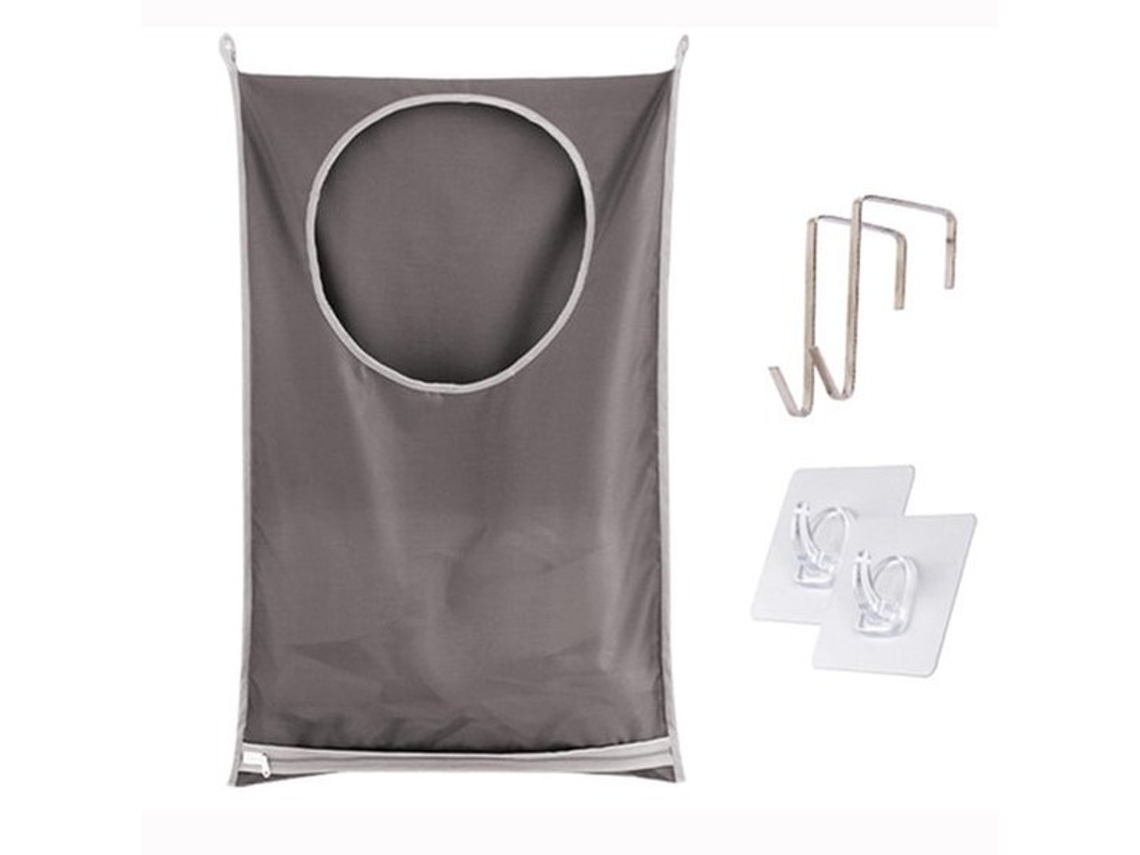 Lavajato - Cesto De Roupas Com Tampa - Cesto De Roupas 3 Compartimentos - Espaçoso - Plegável - Aço Inoxidável - 77 X 50 Cm - Varal De Roupa