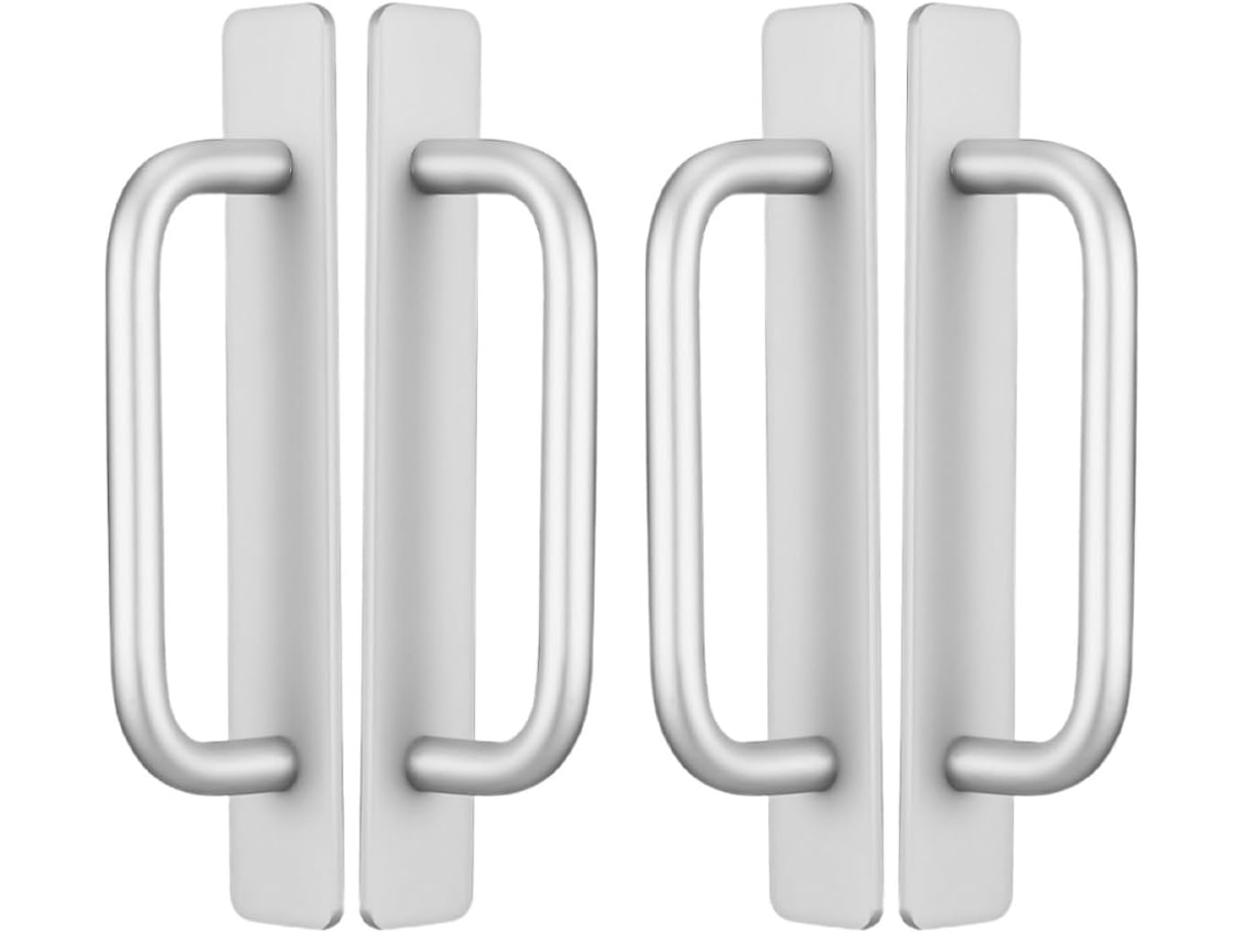 Conjunto De 4 Puxadores Alumínio Operitacx Com Design Moderno, Sem Necessidade De Furar, Ideais Para Armários E Portas