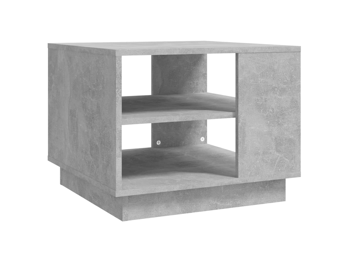 Conjunto 1 Mesa De Centro Vidaxl Cinzeto Derivados De Madeira (55 X 55 X 43 Cm)