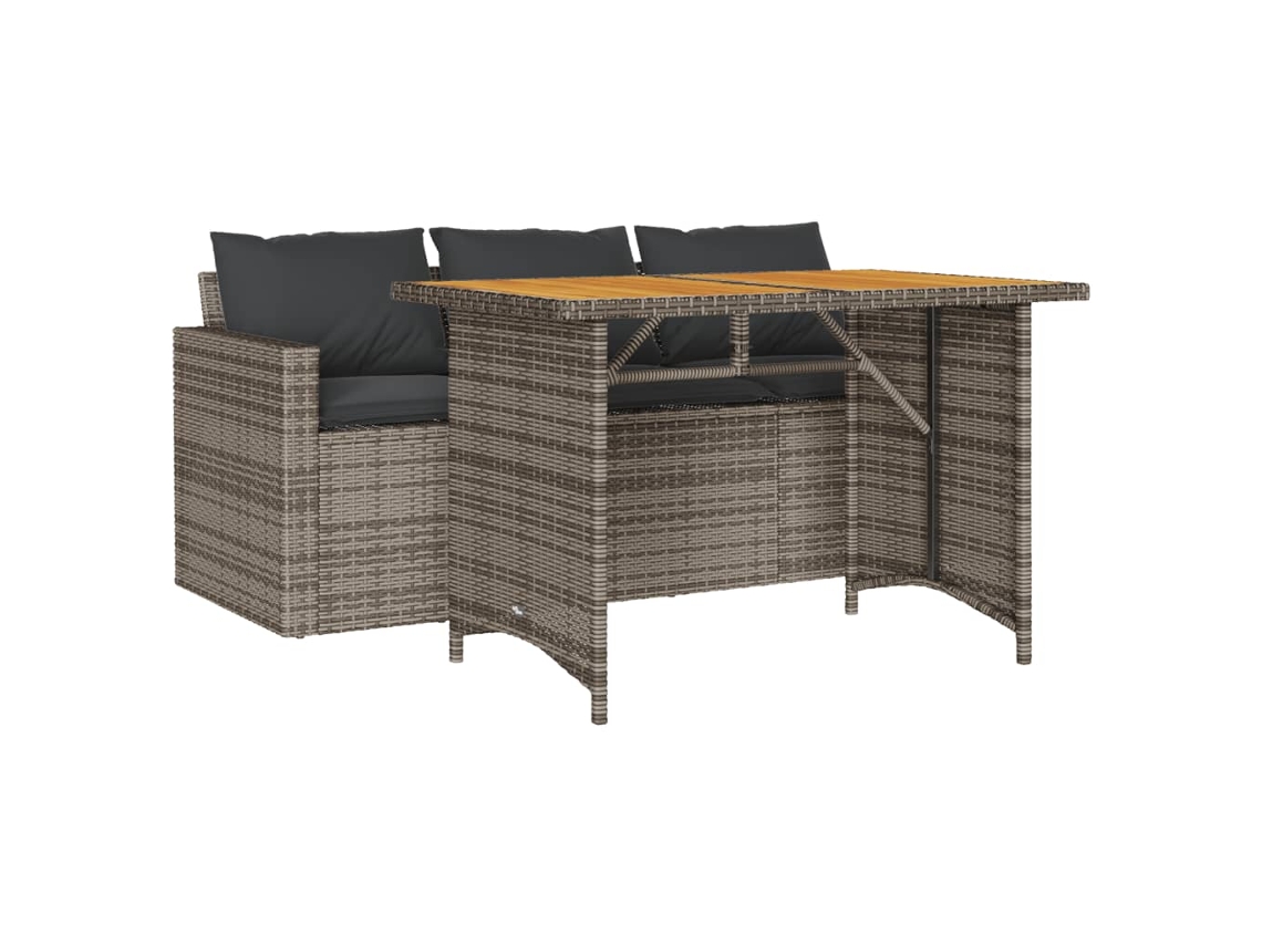 Garden Dining Set, Garden Dining Sets Vidaxl Cinzeto Rattan / Vime (n/a)