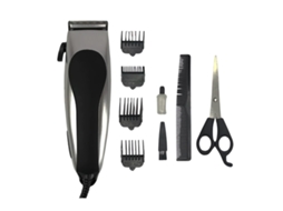Máquina De Cortar Cabelo Profissional Klack 10w - Kit 10 Peças Com 4 Pentes Guia, Tesoura E Acessórios Para Corte Preciso