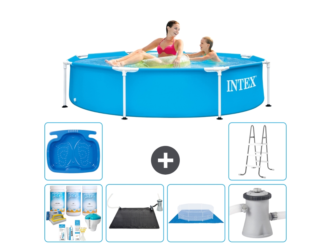 Piscina com Estrutura Redonda 244x51 Cm 7 peças S20990 INTEX