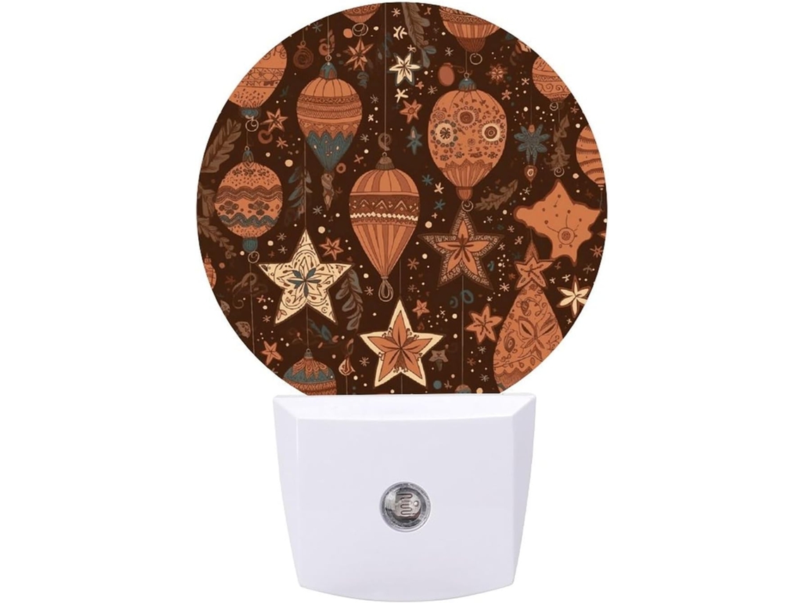 Luminárias De Parede Noturnas, Decorações De Natal, Luminárias Noturnas De Led Impressas Com Sensor, Luz Noturna Branca