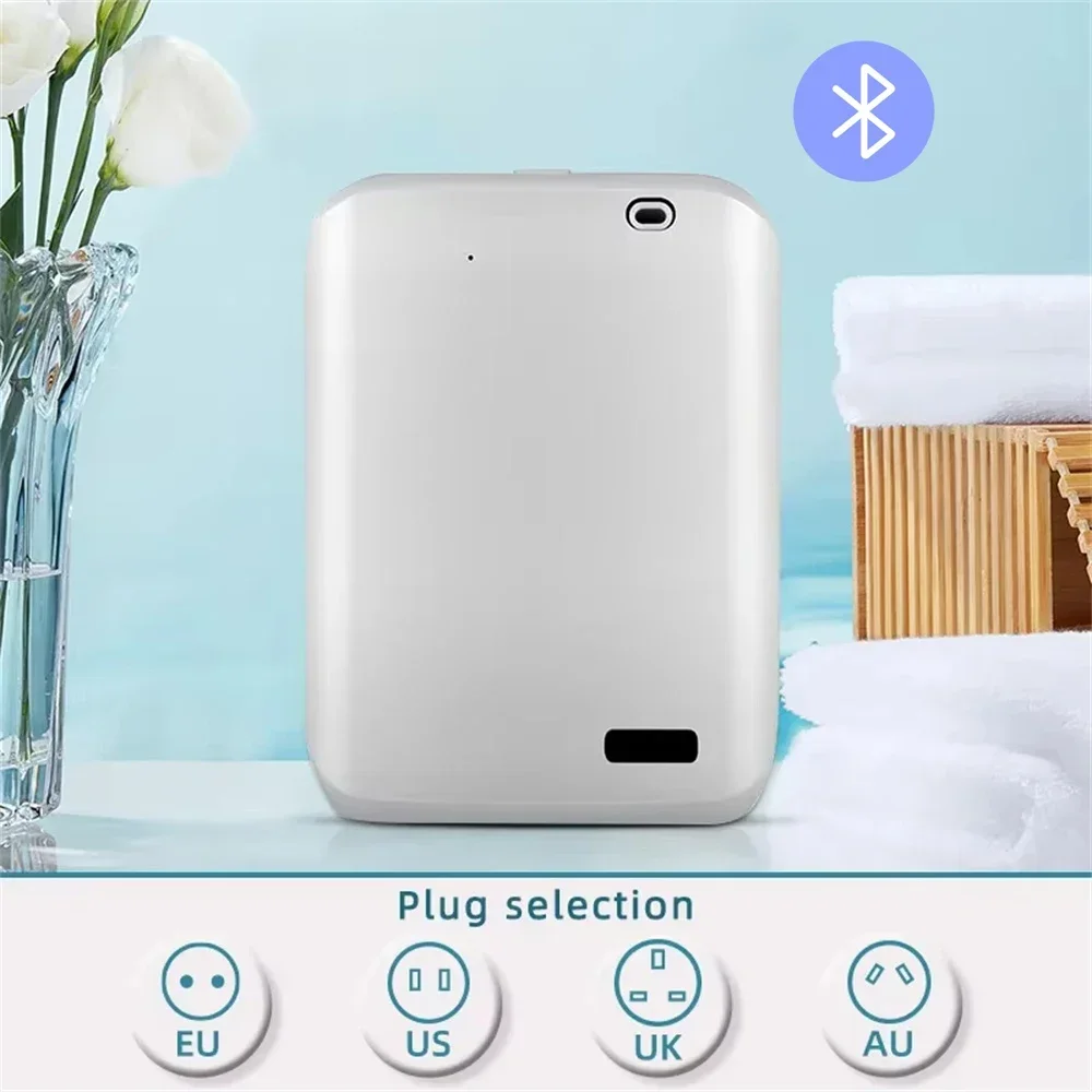 Difusor De Óleos Essenciais (branco, Bluetooth) Com Controle Bluetooth, Para Uso Doméstico, Capacidade De 150ml.