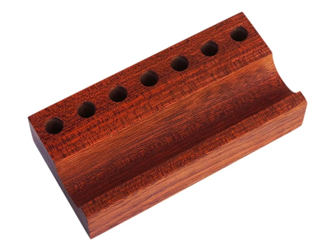 Lurelia Porta-canetas Resistente Leve Em Madeira 12,7 Cm X 6,5 Cm Para Escritório E Casa
