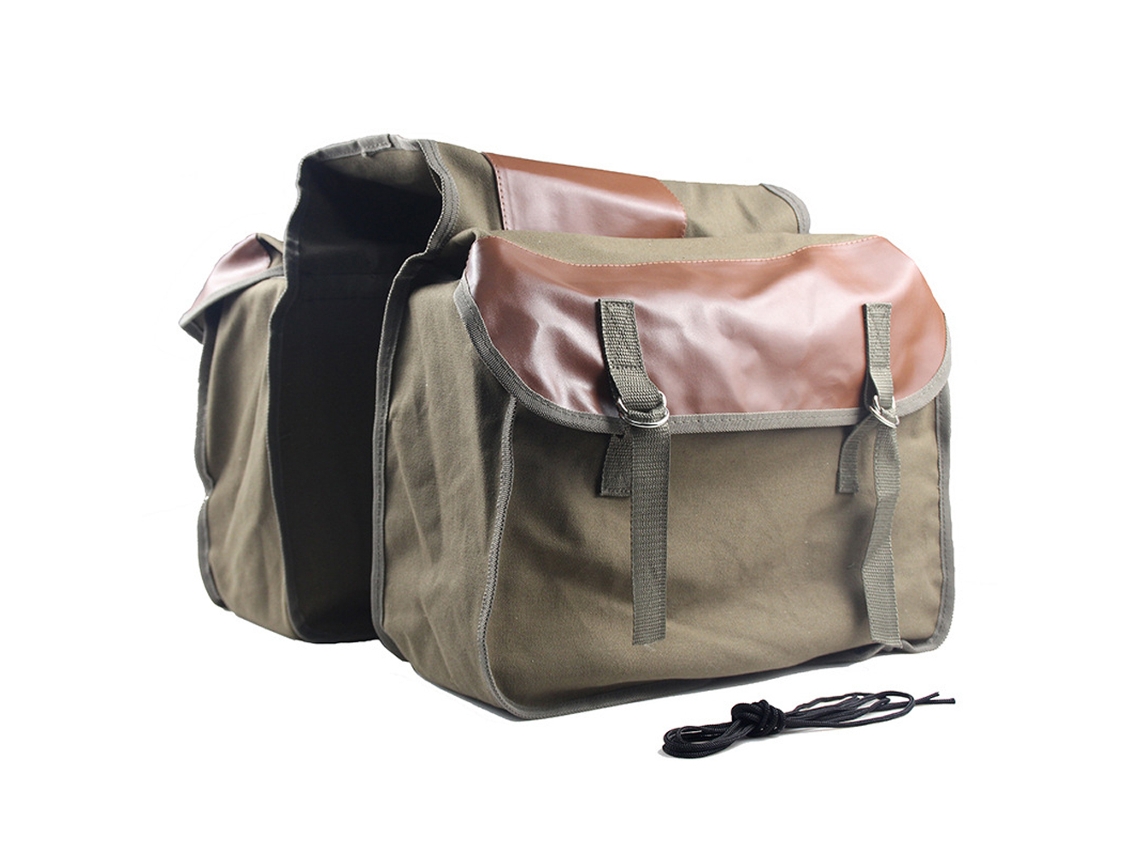 Bolsa de Carga Mali para bicicleta, lona, alta capacidade, traseira, para viagem e commuting